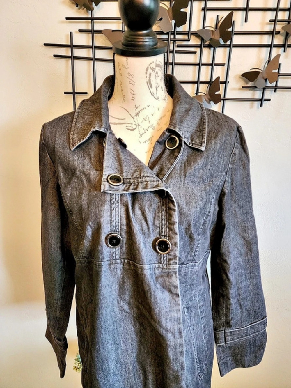 Sandro Black Denim Jacket